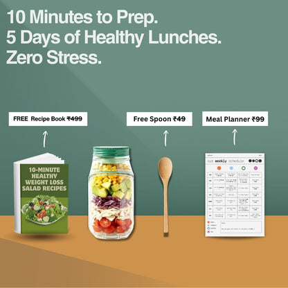 Merclee Salad Jar - Make WeightLoss Easy