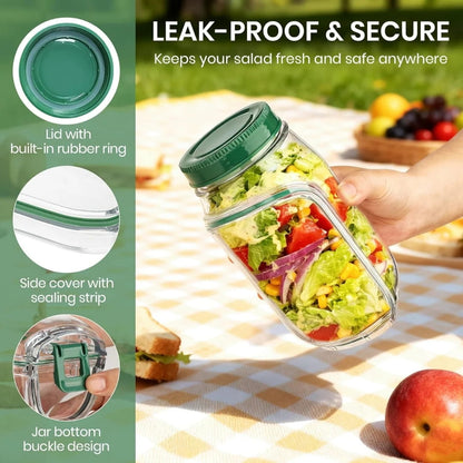 Merclee Salad Jar - Make WeightLoss Easy