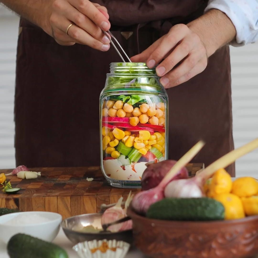 Merclee Salad Jar - Make WeightLoss Easy