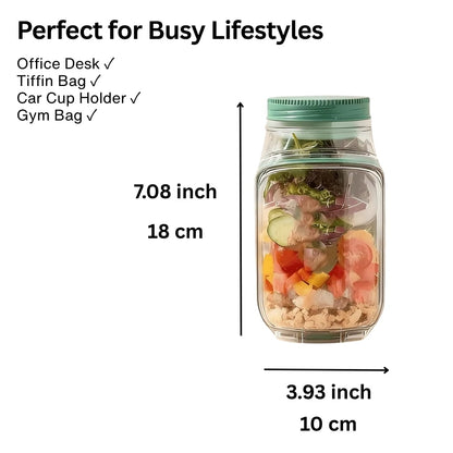 Merclee Salad Jar - Make WeightLoss Easy