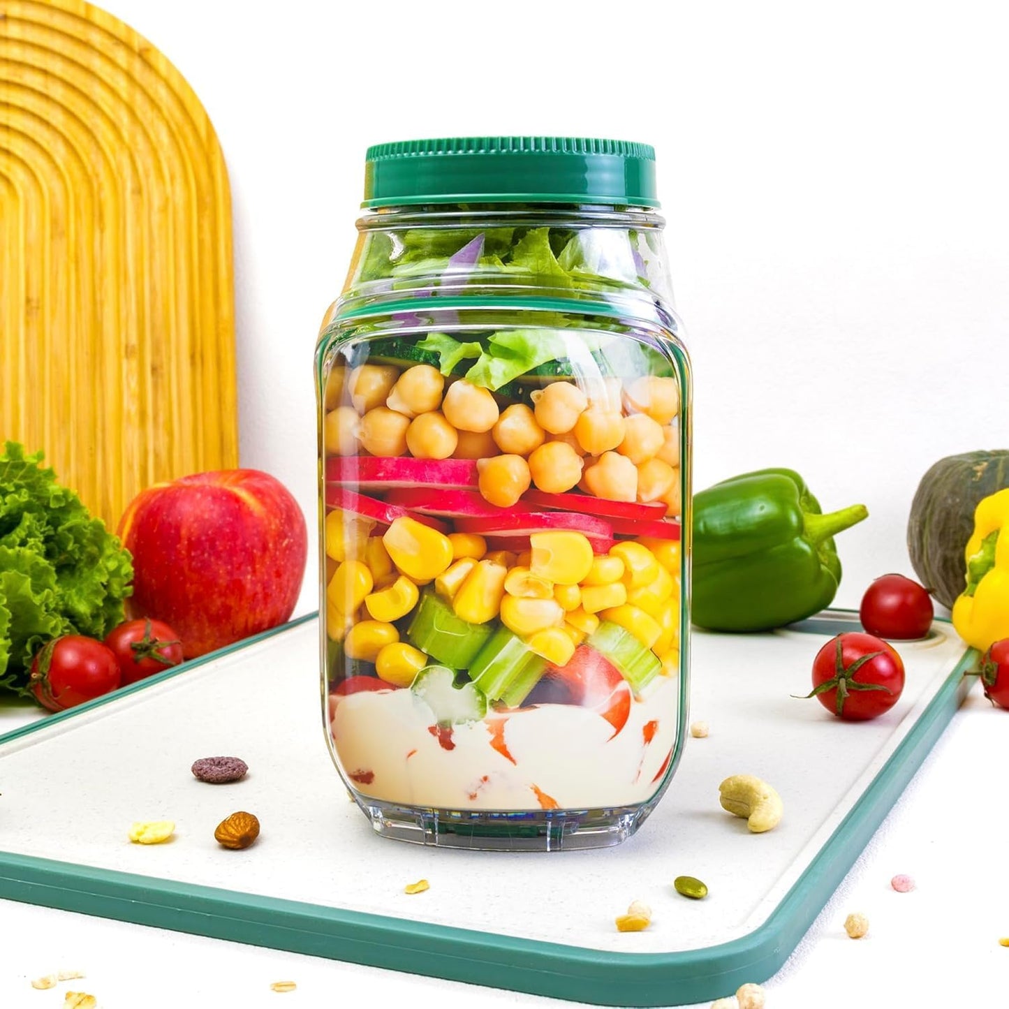 Merclee Salad Jar - Make WeightLoss Easy